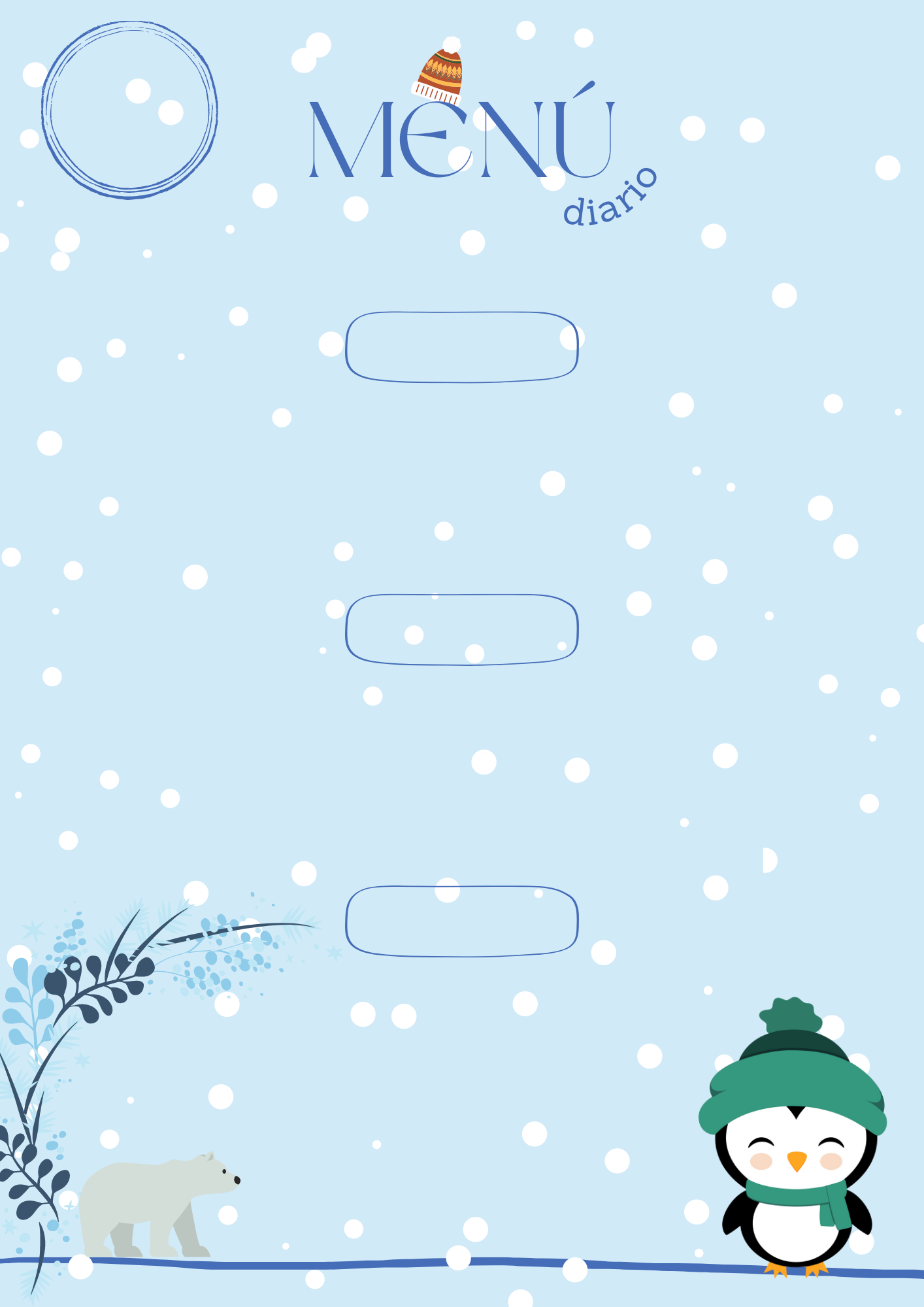 Plantilla de Invierno